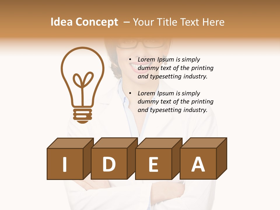 Downtown Illustration Shape PowerPoint Template