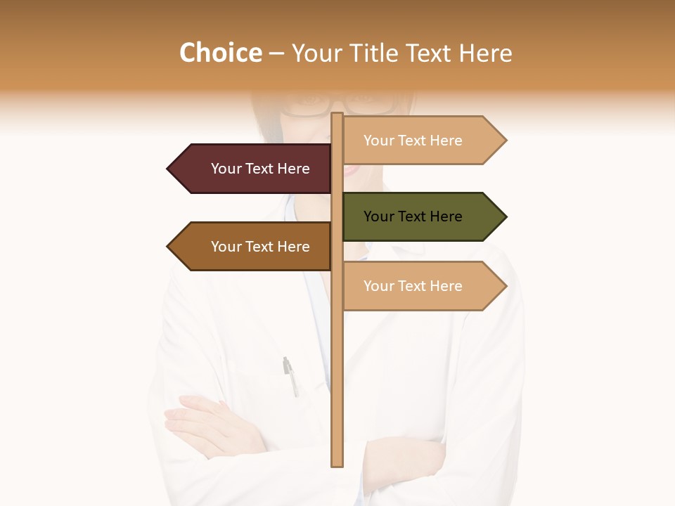 Downtown Illustration Shape PowerPoint Template