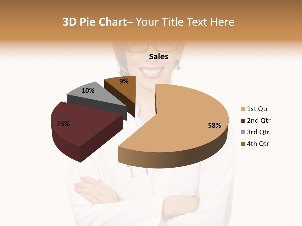 Downtown Illustration Shape PowerPoint Template