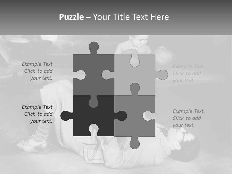 Comedy Humorous Two People PowerPoint Template