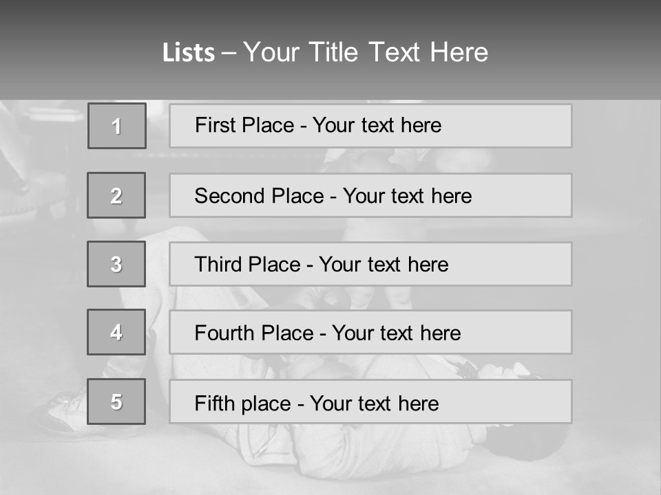 Comedy Humorous Two People PowerPoint Template