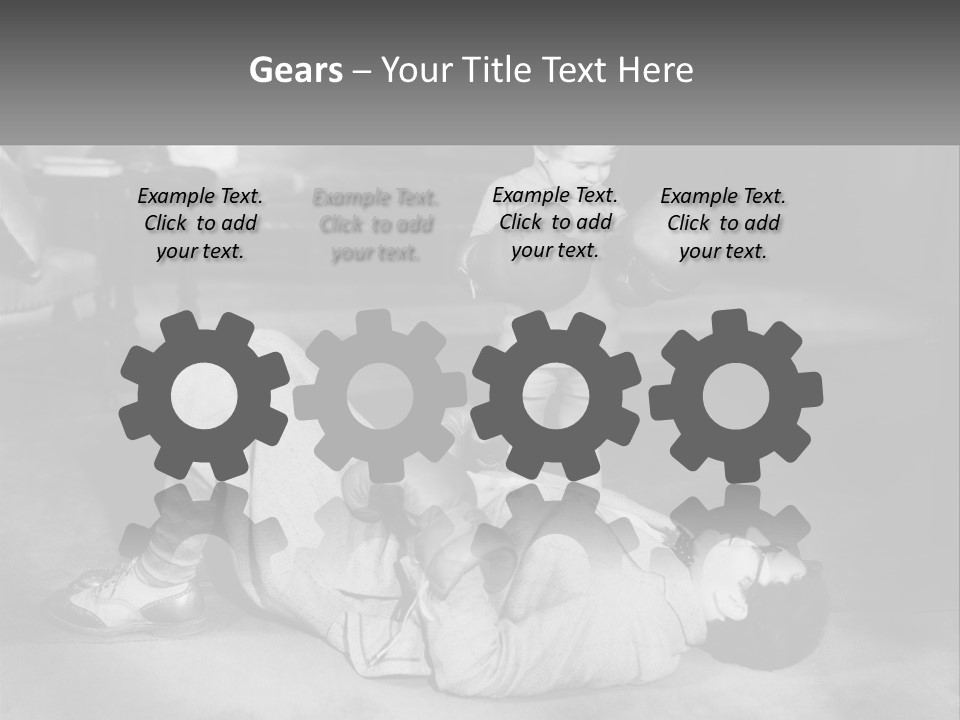 Comedy Humorous Two People PowerPoint Template