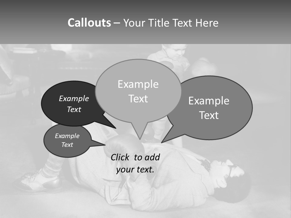 Comedy Humorous Two People PowerPoint Template