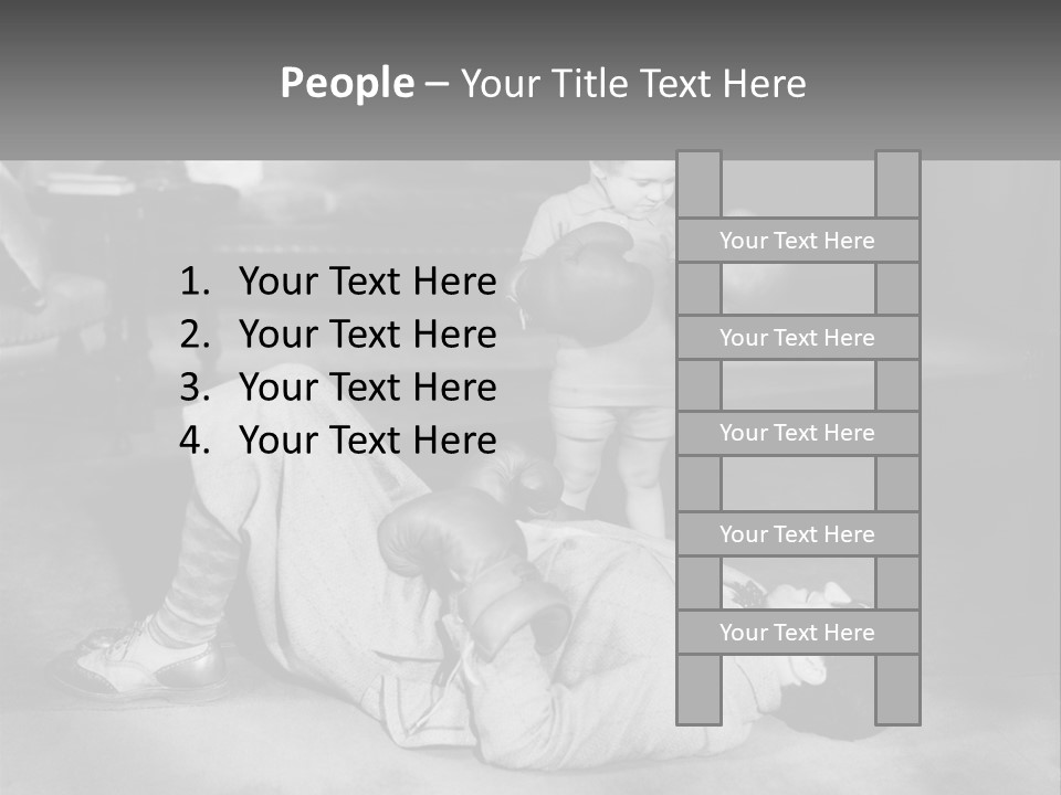 Comedy Humorous Two People PowerPoint Template