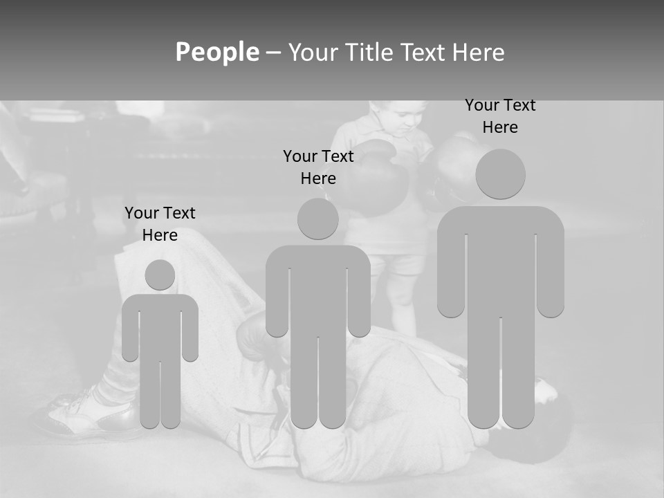 Comedy Humorous Two People PowerPoint Template