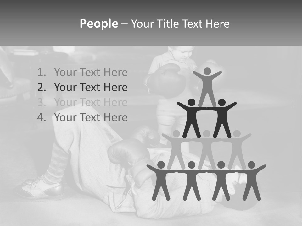 Comedy Humorous Two People PowerPoint Template