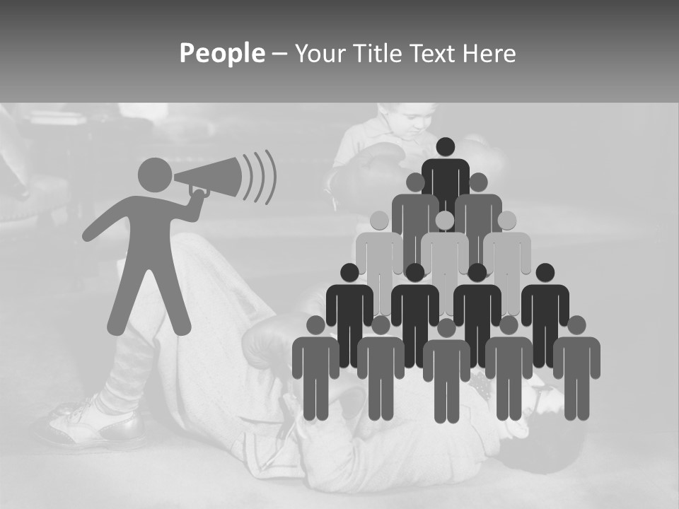 Comedy Humorous Two People PowerPoint Template