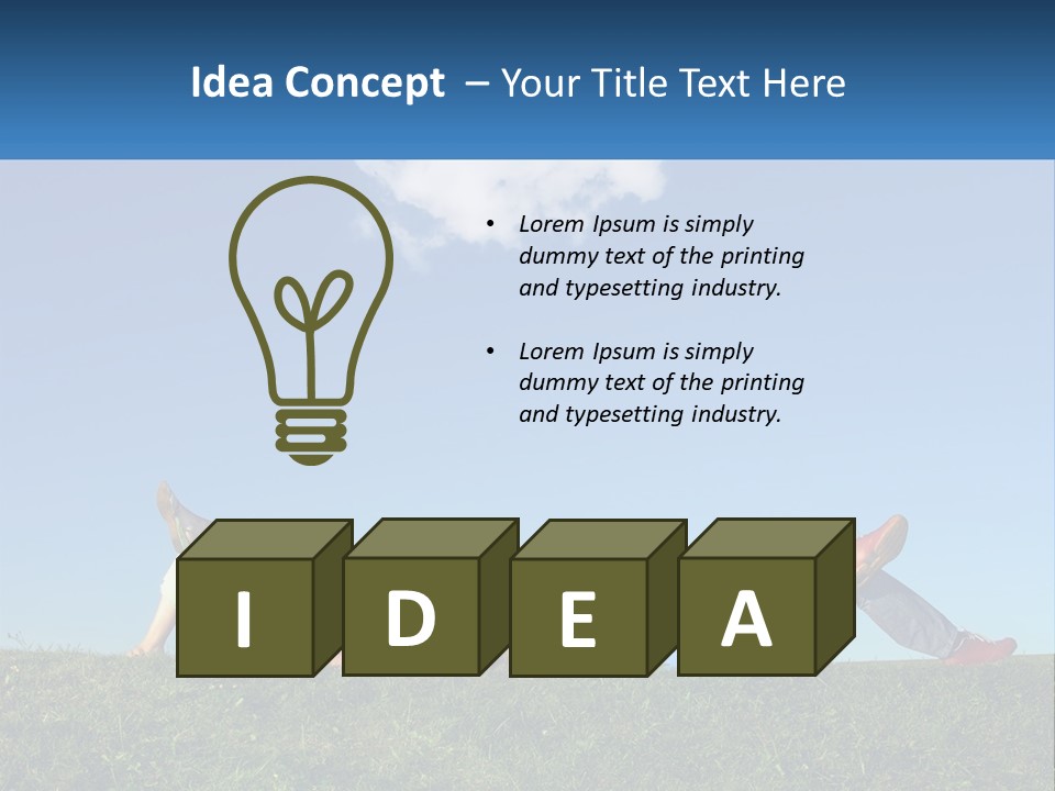 Lie Joy Herb PowerPoint Template