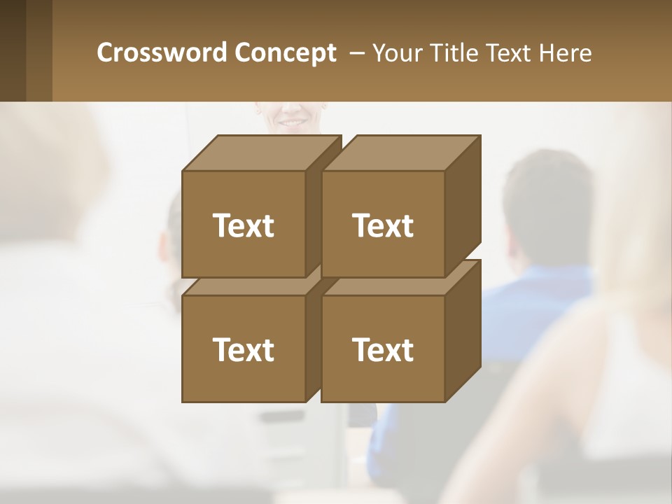 Woman Outside Two PowerPoint Template