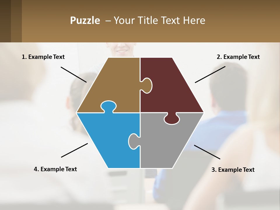 Woman Outside Two PowerPoint Template