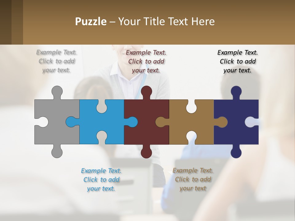 Woman Outside Two PowerPoint Template