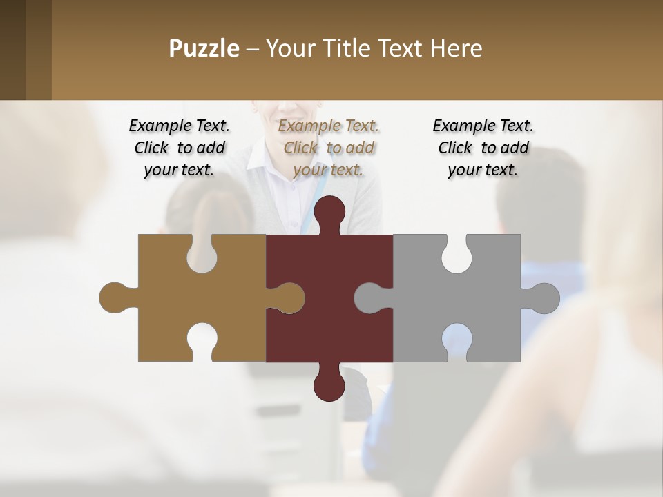 Woman Outside Two PowerPoint Template