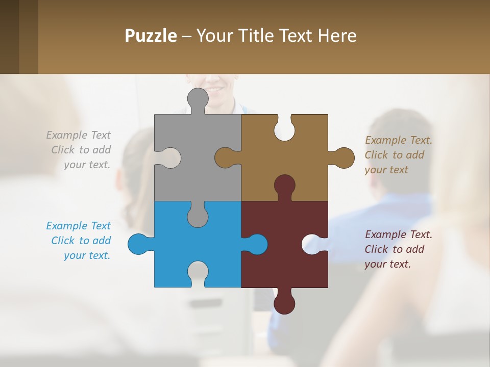 Woman Outside Two PowerPoint Template