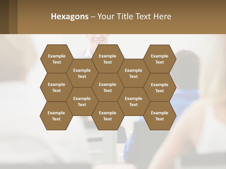 Woman Outside Two PowerPoint Template