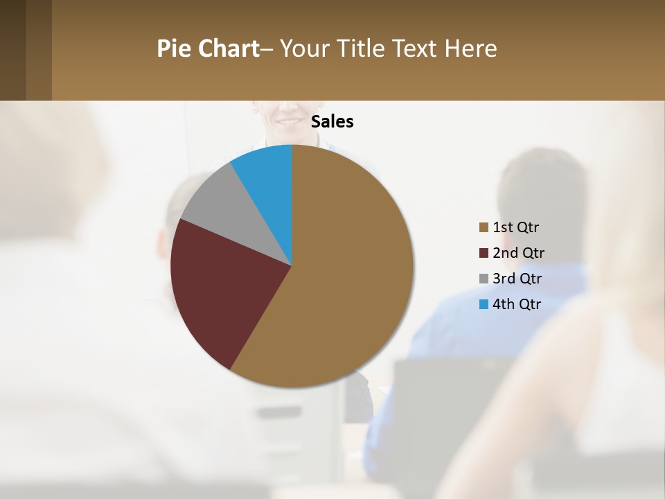 Woman Outside Two PowerPoint Template