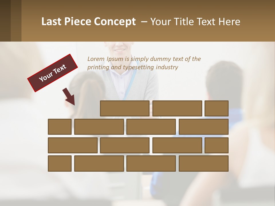 Woman Outside Two PowerPoint Template