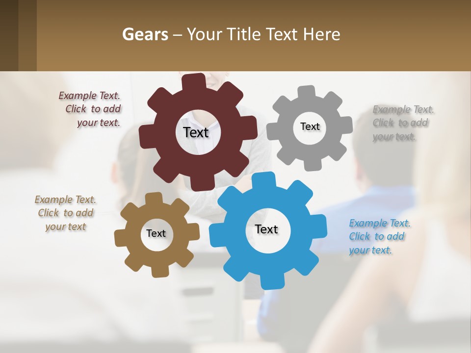 Woman Outside Two PowerPoint Template