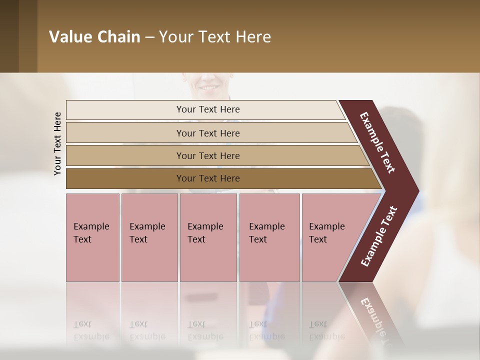 Woman Outside Two PowerPoint Template