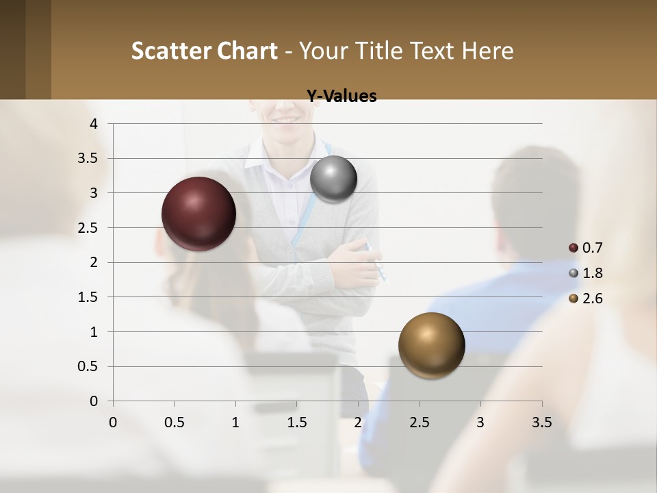 Woman Outside Two PowerPoint Template