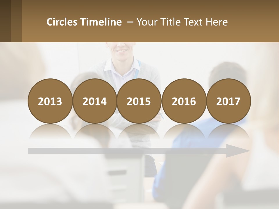 Woman Outside Two PowerPoint Template