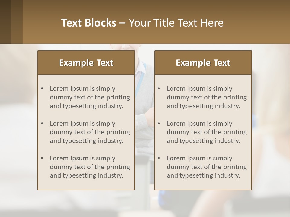 Woman Outside Two PowerPoint Template