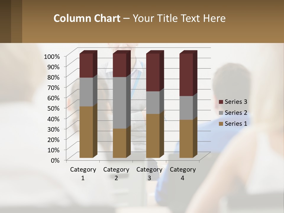 Woman Outside Two PowerPoint Template