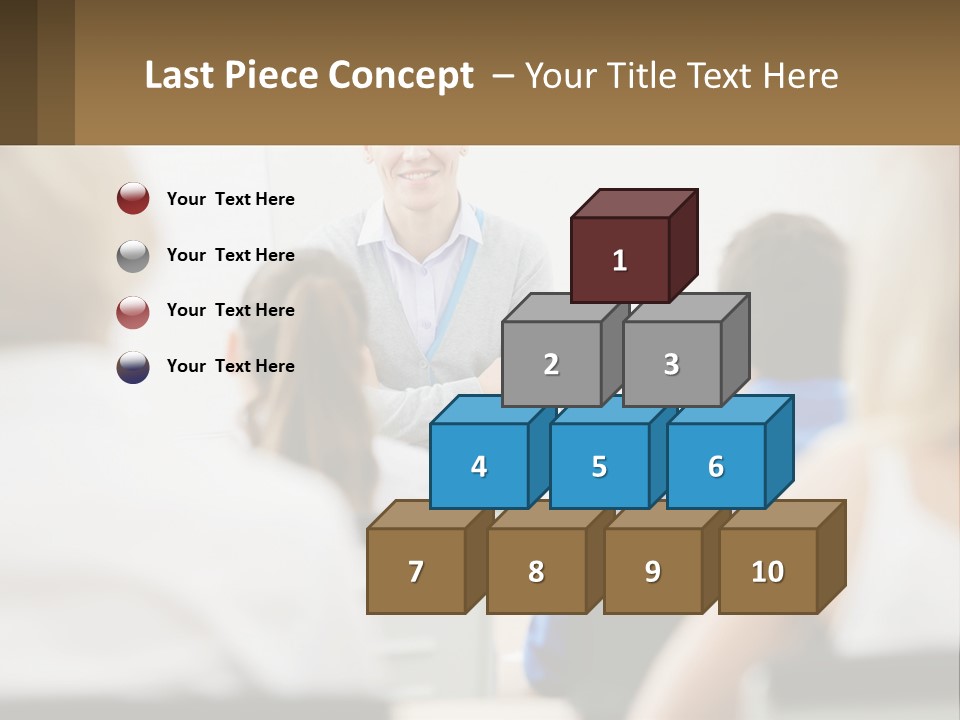 Woman Outside Two PowerPoint Template