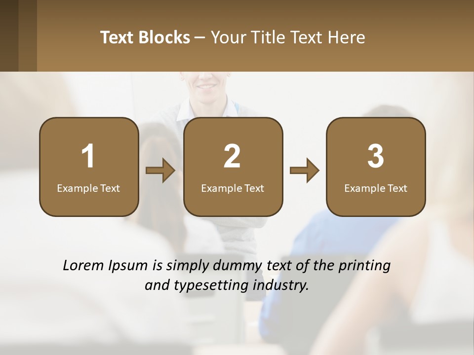 Woman Outside Two PowerPoint Template