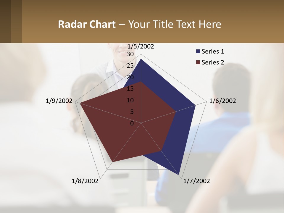 Woman Outside Two PowerPoint Template
