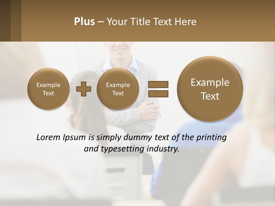 Woman Outside Two PowerPoint Template