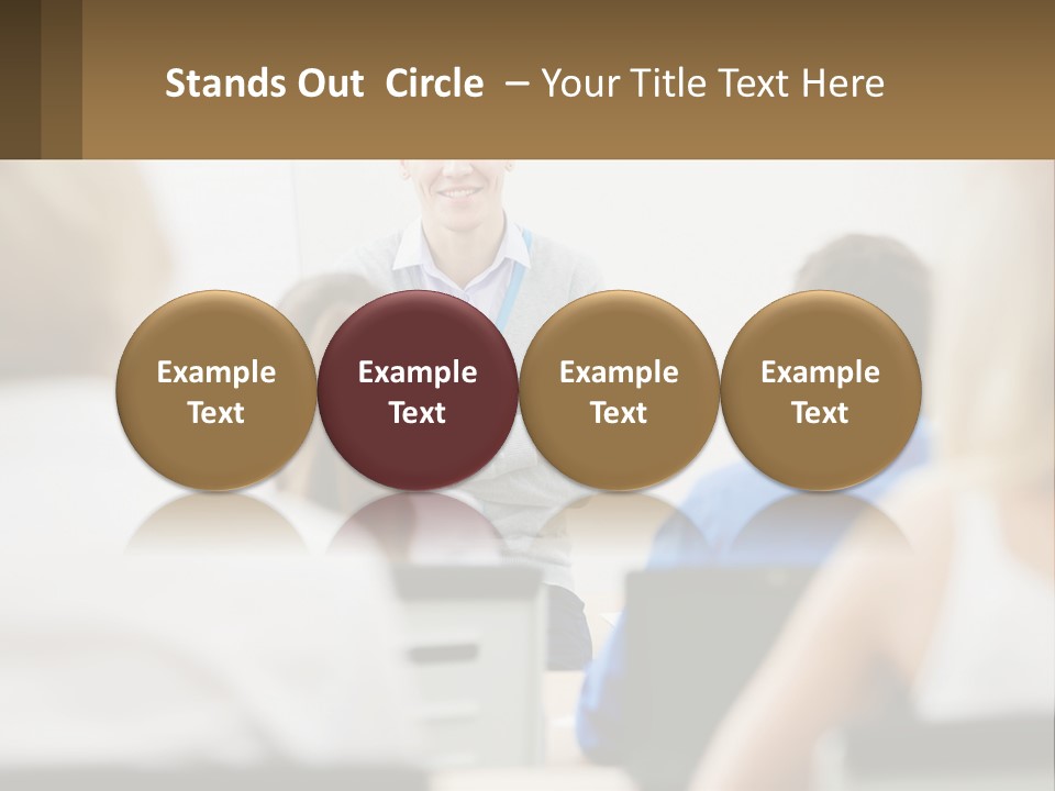 Woman Outside Two PowerPoint Template