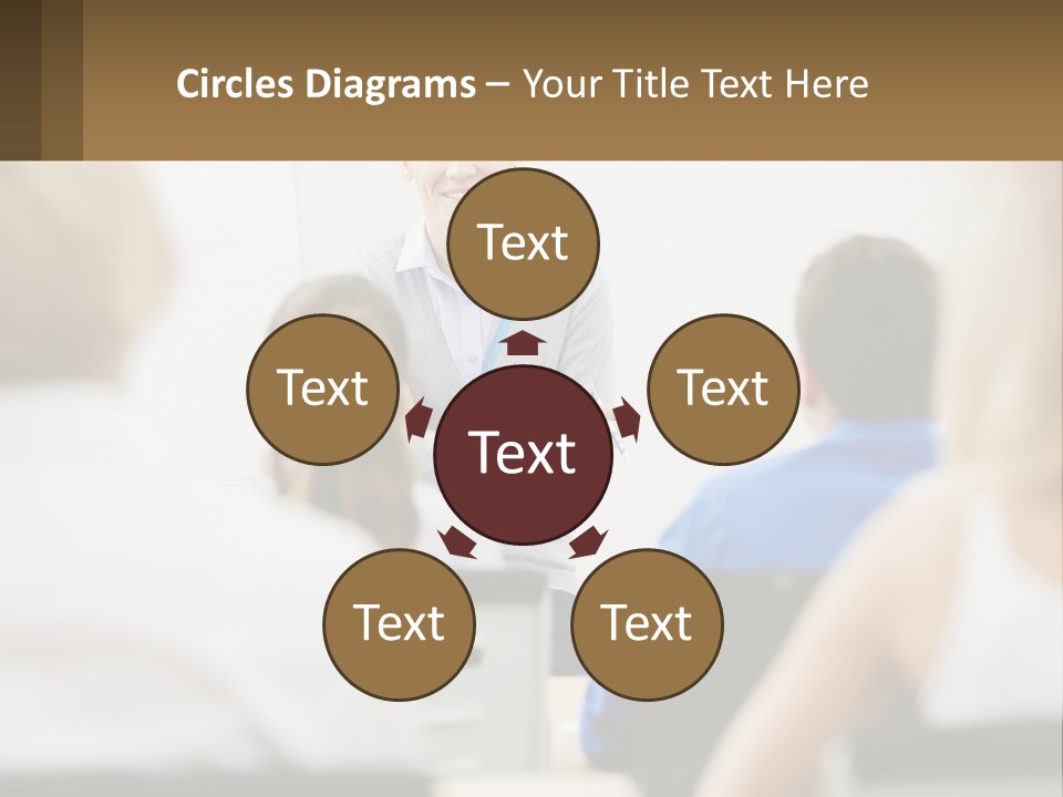 Woman Outside Two PowerPoint Template