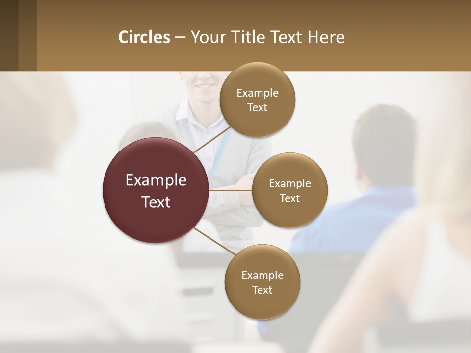 Woman Outside Two PowerPoint Template