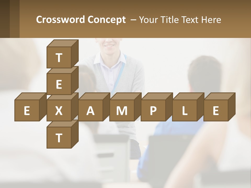 Woman Outside Two PowerPoint Template