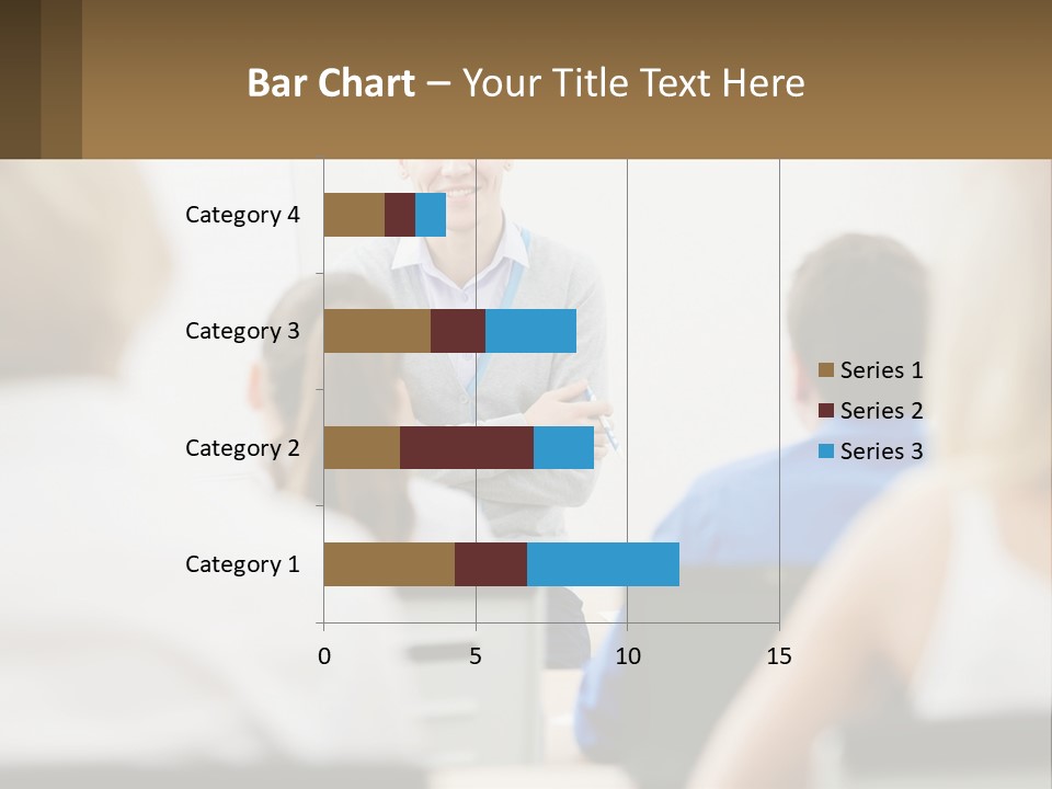 Woman Outside Two PowerPoint Template