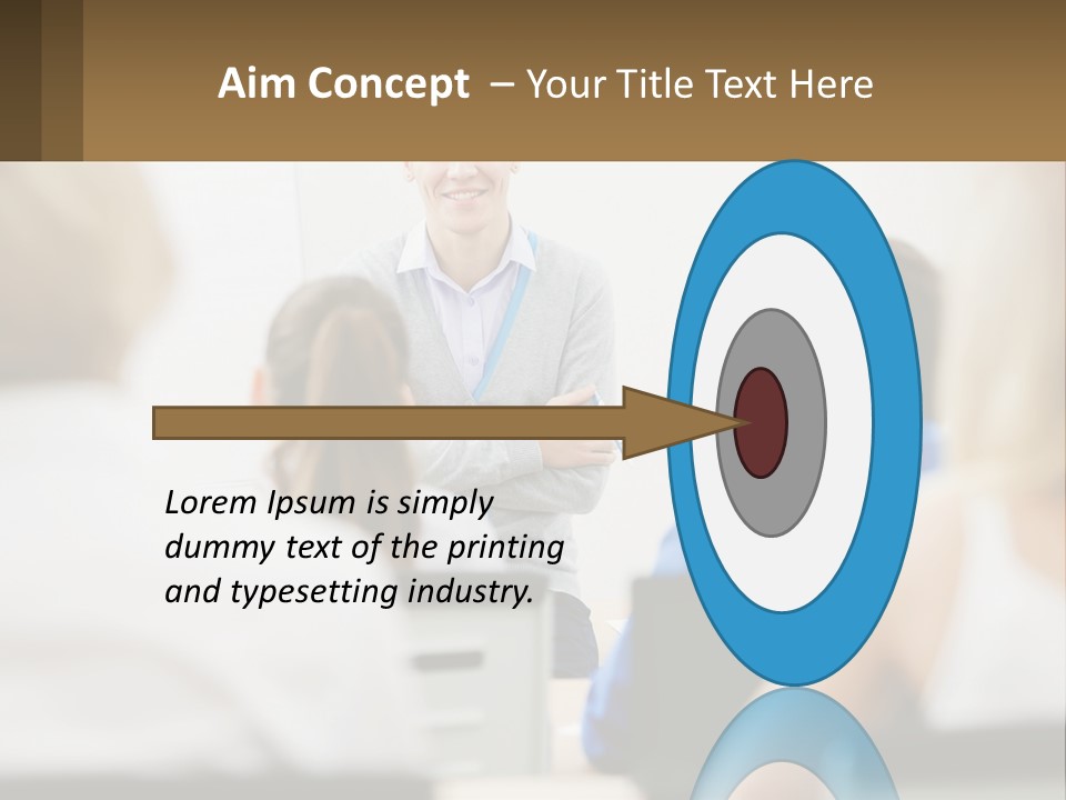 Woman Outside Two PowerPoint Template