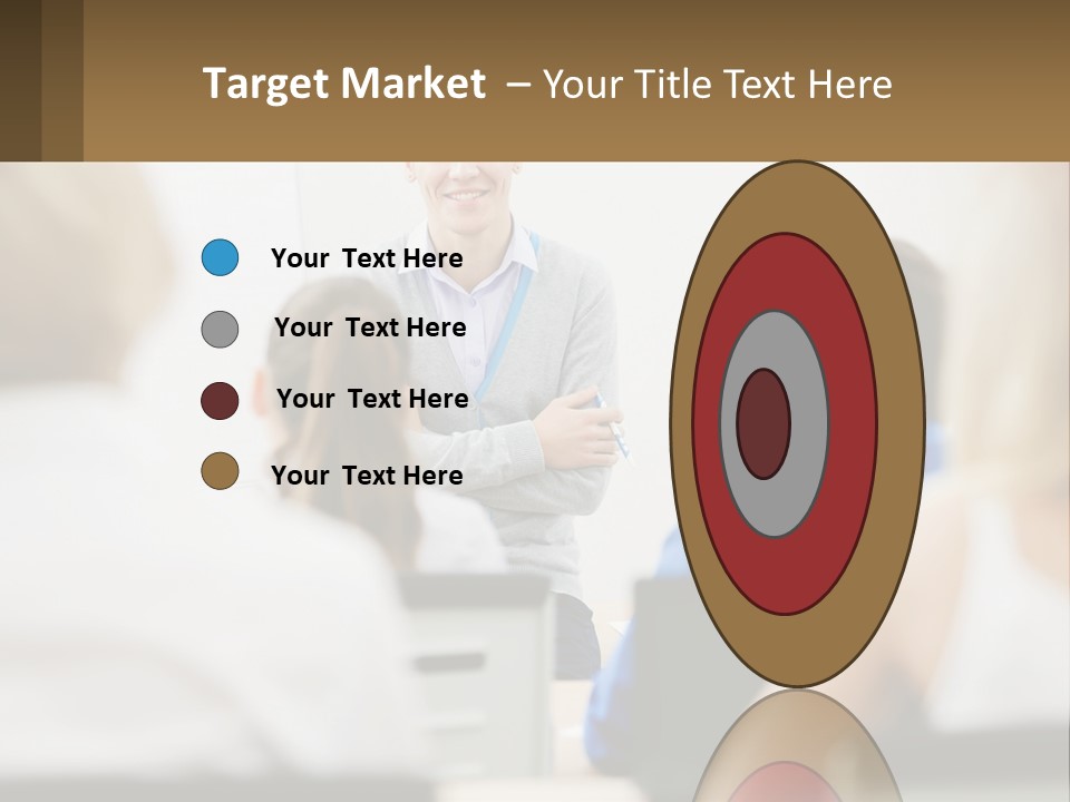 Woman Outside Two PowerPoint Template