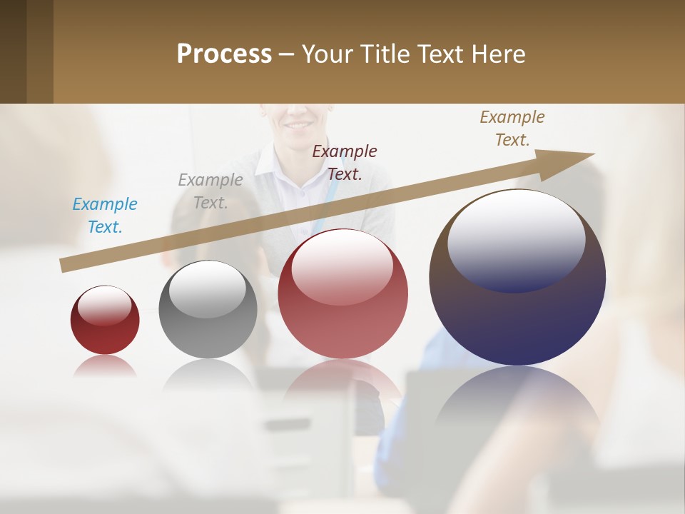 Woman Outside Two PowerPoint Template