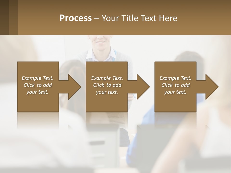 Woman Outside Two PowerPoint Template