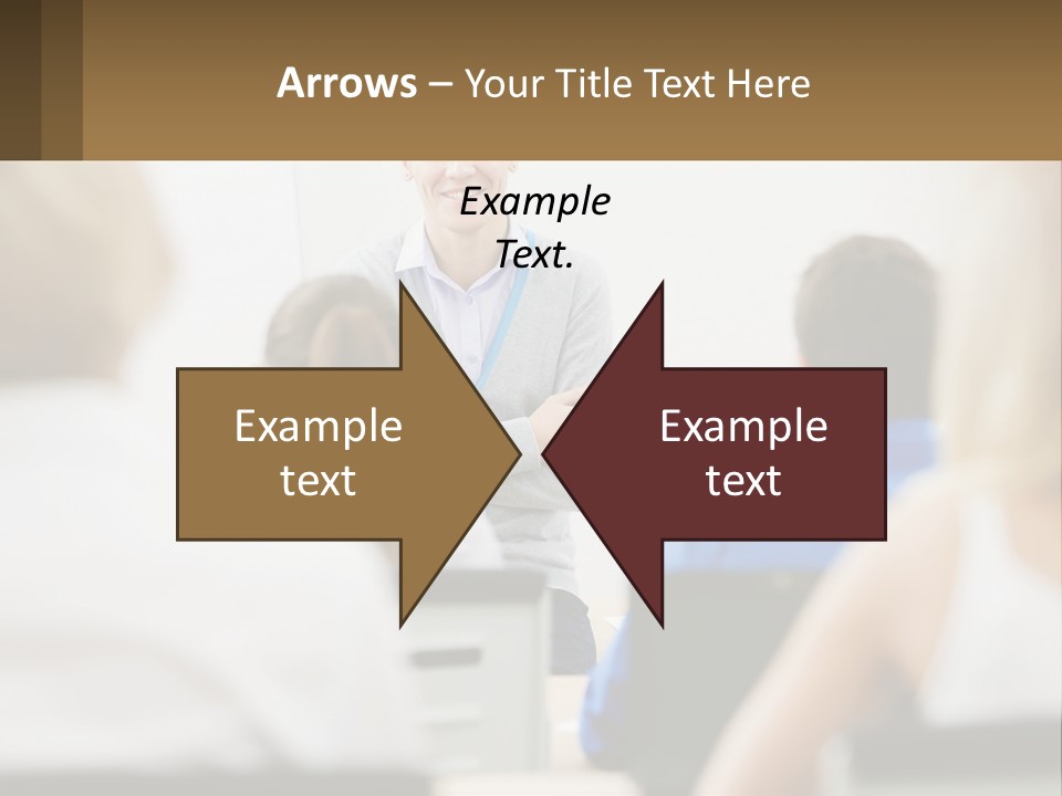 Woman Outside Two PowerPoint Template