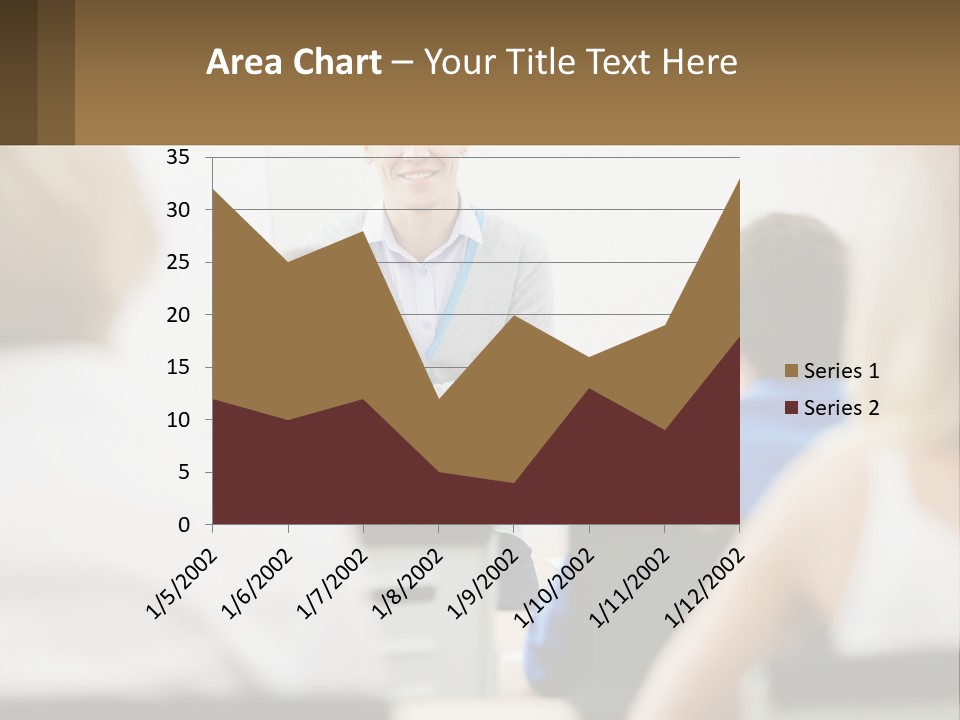 Woman Outside Two PowerPoint Template