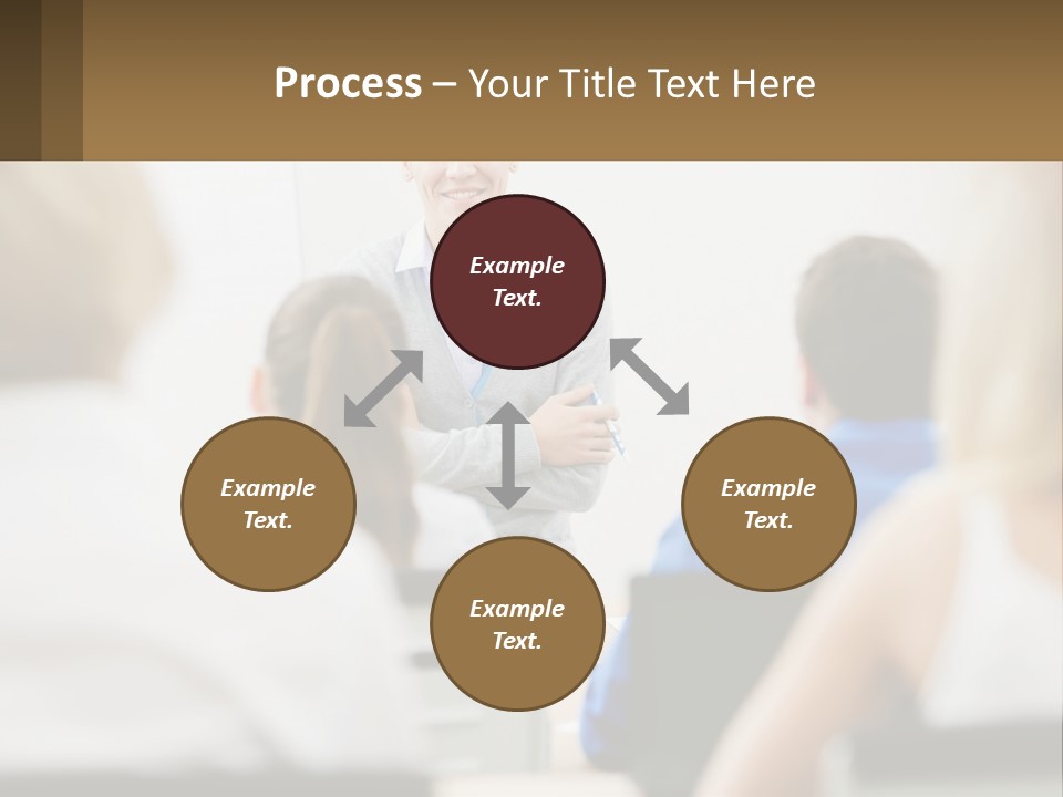 Woman Outside Two PowerPoint Template