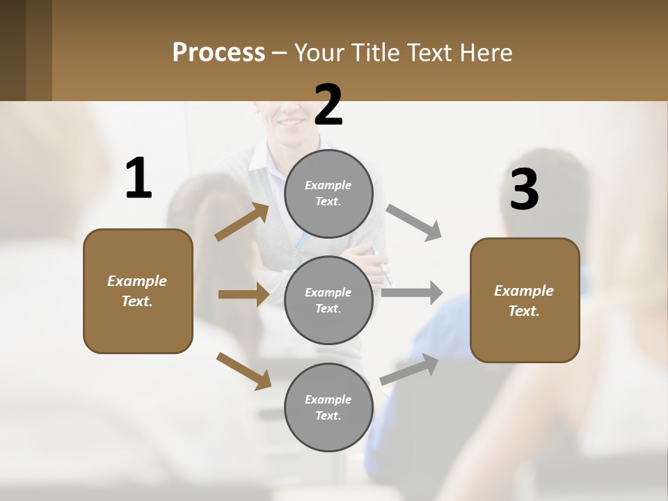 Woman Outside Two PowerPoint Template