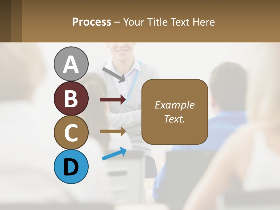 Woman Outside Two PowerPoint Template