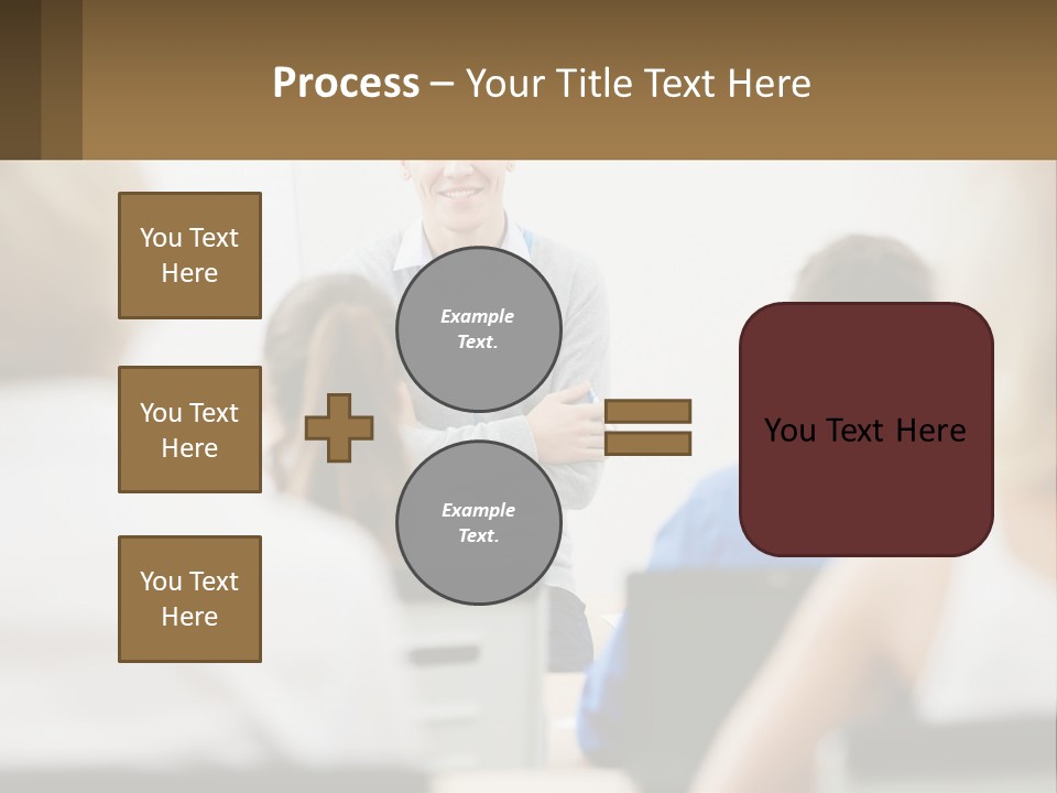 Woman Outside Two PowerPoint Template