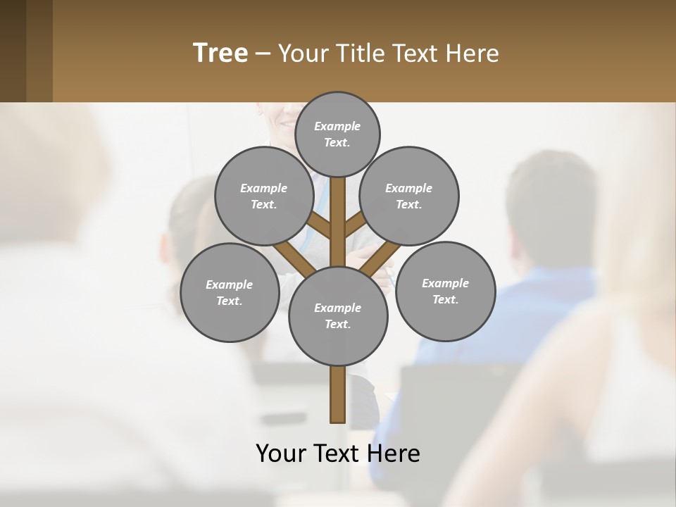 Woman Outside Two PowerPoint Template