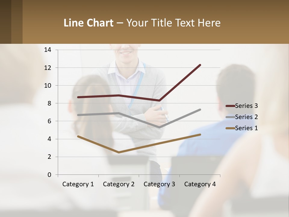 Woman Outside Two PowerPoint Template