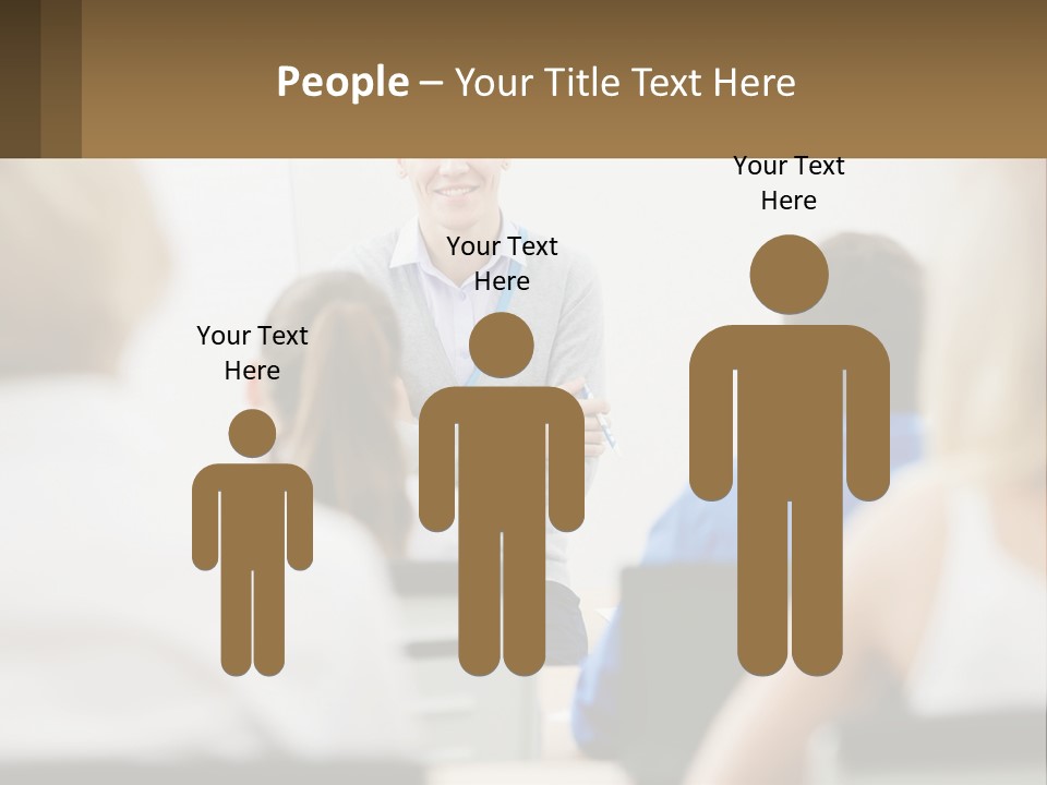 Woman Outside Two PowerPoint Template