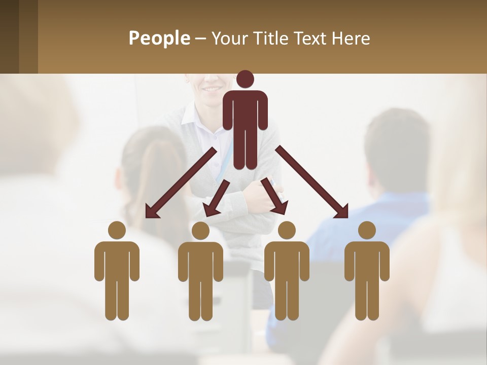 Woman Outside Two PowerPoint Template