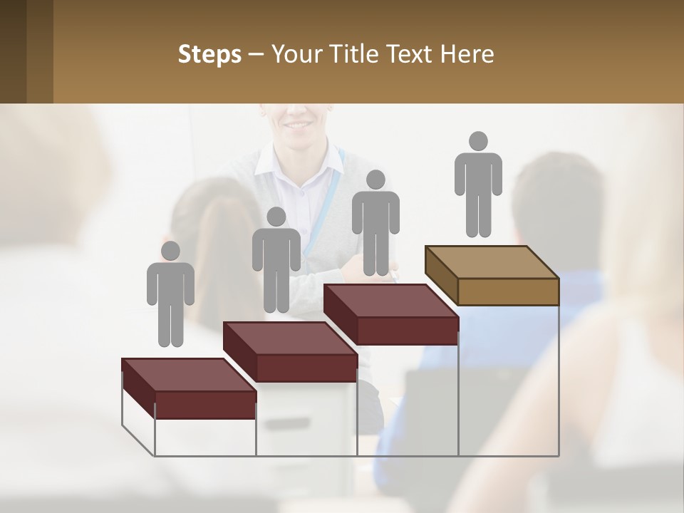 Woman Outside Two PowerPoint Template